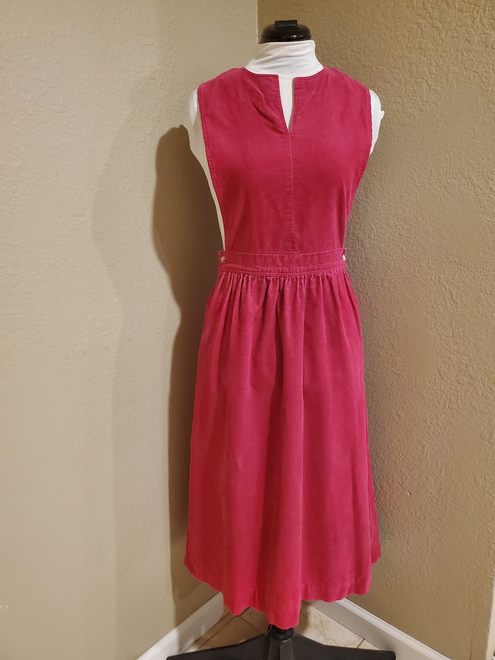 Corduroy Pinafore Dress